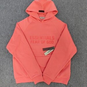 SS22 CORAL ESSENTIAL HOODIE